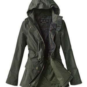Barbour Waterproof Dryburgh Utility Jacket with Removable Hood Adjustable Waist